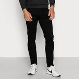 GP skinny fit stretchable jet black mens jeans