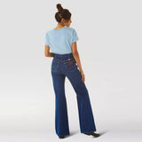 wrngler high rise non stretchable bootcut jeans for women