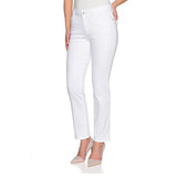 stokar high rise stretchable white tapered fit jeans