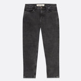 new lok mom fit high rise stretchable black stone wash women jeans