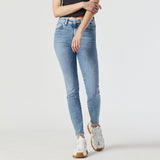 tru relgn skinny fit light blue stretchable ladies jeans