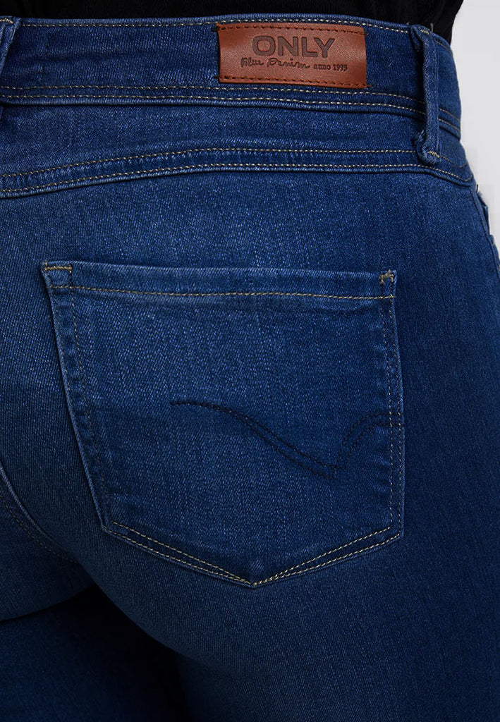 Brand only skinny fit super stretch dark blue ladies jeans (3799515988016)