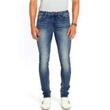 bfl skinny fit mid blue stretchable mens jeans
