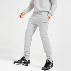 mkz mens slim fit light grey sweat jogger pant