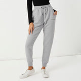 mkz women slim fit heather grey sweat jogger pant for winter