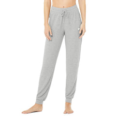 north pek slim fit light grey sweat jogger pant for women