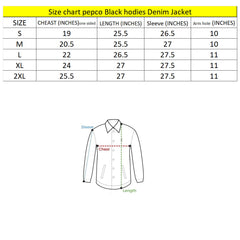 pepco faded black drawstring hood denim jacket for women