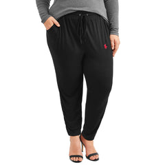 polo slim fit plus size black summer trouser for women