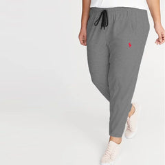 polo slim fit plus size charcoal summer trouser for women