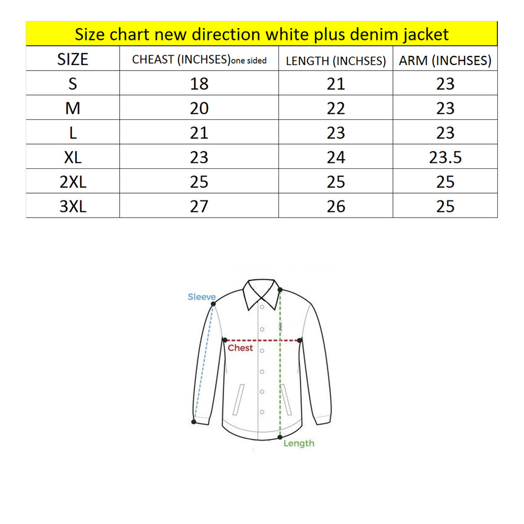 new dirction stretchable white denim jacket