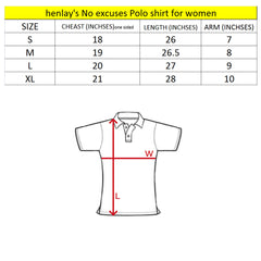 henley polo no excuses embossed shirt for wemen