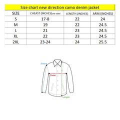 new dirction stretchable camouflage denim jacket