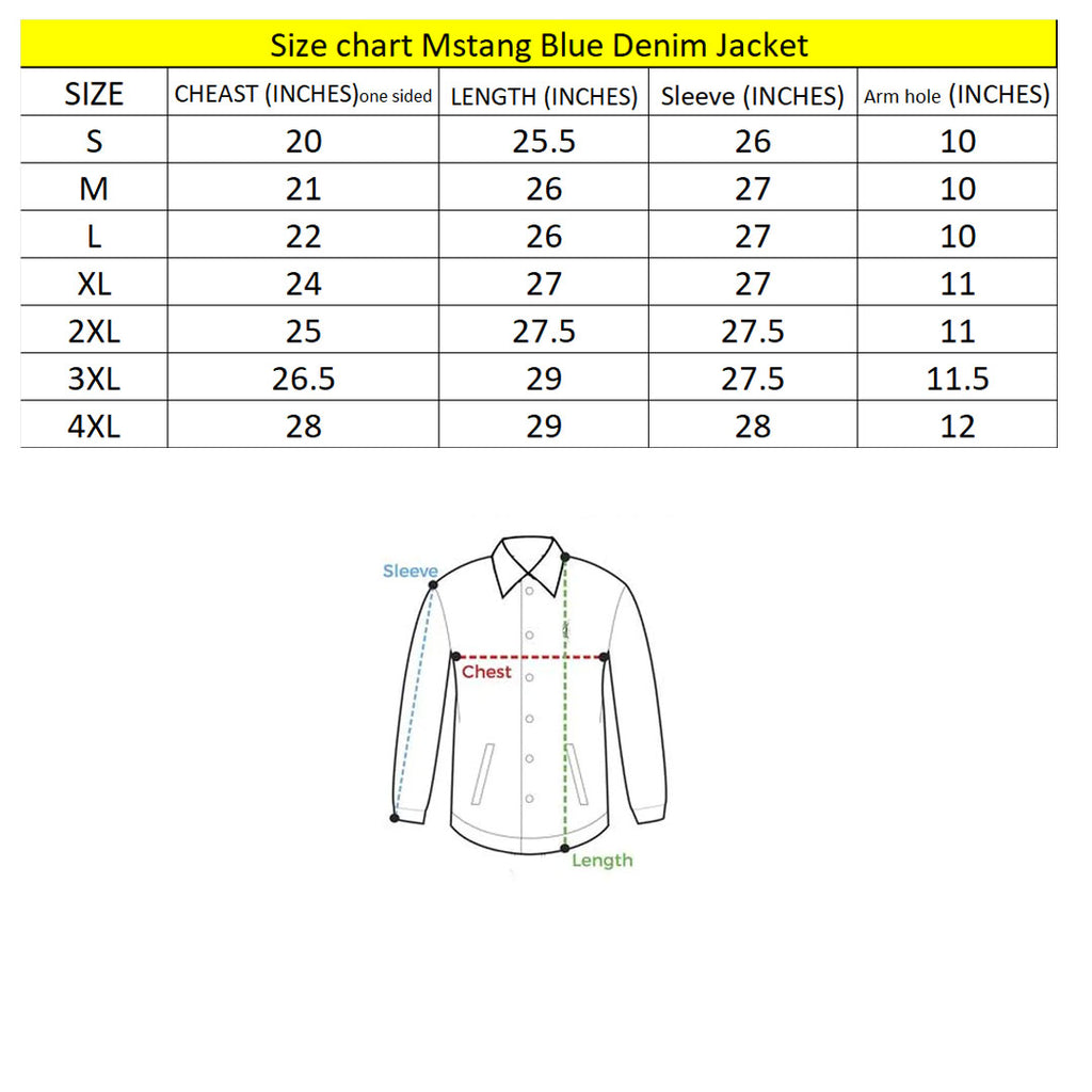 mstng stretchable medium blue denim jacket for men