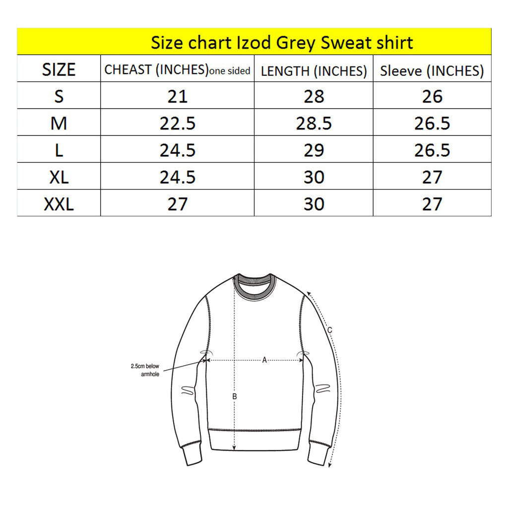 izd Light Grey long sleeve fleece crewneck sweatshirt for women